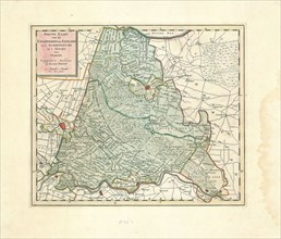 Map, Nieuwe kaart van de kwartieren van Eemland en 't Overkwartier in 't Sticht van Utrecht,