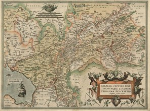 Map, Gelriae, Cliviae, finitimorvmqve locorvm verissima descriptio, Christiaen Sgrooten (c.