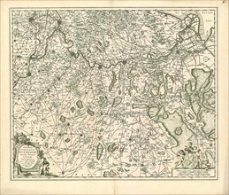 Map, Novissima Comitatus Zutphaniae totiusque fluminis Isulae descriptio, Nicolaes Jansz. Visscher