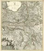 Map, Ducatus Geldriae et comitatus Zutphaniae nova tabula in tetrarchias Noviomagi, Arnhemii,