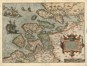 Map, Zelandicarvm insvlarvm exactissima et nova descriptio, Jacob van Deventer (c. 1505-1575),