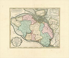 Map, Nieuwe kaart van het eiland van Tholen, Nieuw Vosmaar en Philipland, Willem Tiberius Hattinga