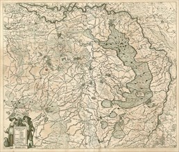 Map, Brabantiae pars Orientalis continens territoria Oosteruici, Maselandiae, Campiniae,