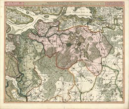 Map, Brabantiae Batavae pars occidentalis, sive Antverpiensis tetrarchiae pars septentrionalis