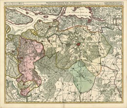 Map, Brabantiae Batavae pars occidentalis, sive Antverpiensis tetrarchiae pars septentrionalis,