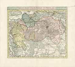 Map, Nieuwe kaart van de Baronie van Breda en 't Markgraafschap van Bergen op Zoom, Jacob Keyser