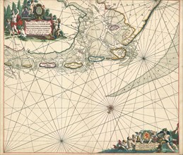 Map, Paskaarte vande kuste van Holland en Vriesland, Groeninger, Emder en Keydingerland, Holstyn,