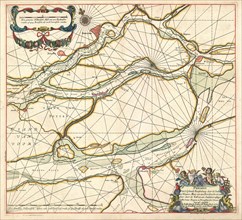 Map, Pascaert van 't eylandt Roosenburg door de Oude en Nieuwe Maes tot aen Dordrecht en van daer