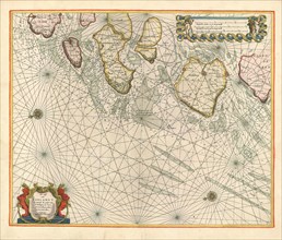 Map, De cust van Zeelandt, bevatende de gaten van de Wielingen, ter Veere, Ziericzee,