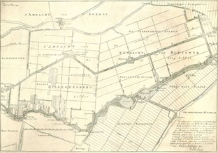Map, Ambacht van Hillegersberg, 't Ambacht van Bleysw?k, Eendragts Droogmakery, Twee Mans Polder, D
