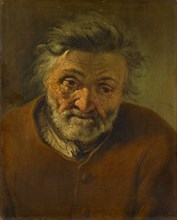 Head of an Old Man, c. 1790, oil on canvas, 43 x 34.5 cm, signed left in the middle: i., Zick f:,