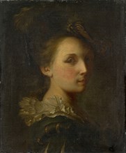 Young Girl in Spanish Costume (L'Espagnolette), oil on canvas, 43 x 35 cm, unsigned, Alexis Grimou,