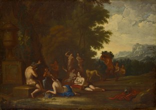 Bacchic Scene, Oil on canvas, 62.5 x 90 cm, Not specified, Cornelis van Poelenburg (Poelenburch),