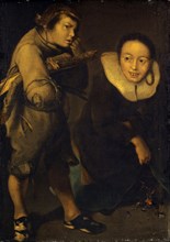 Two Freezing Children: Allegory of Winter, after 1663, oil on canvas, 67.5 x 94 cm, unmarked,
