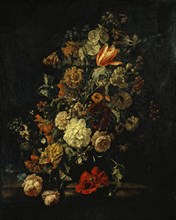 Still Life with Flowers, 1694, oil on canvas, 115.5 x 92.5 cm, signed and dated lower left at the