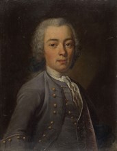 Portrait of a young gentleman, 1747, oil on copper, 23 x 18 cm, signed and dated lower right back:
