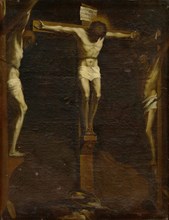 Crucifixion of Christ, 1718, oil on canvas, 123 x 93 cm, unmarked., Trilingual crosstitulus as