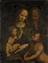 The Holy Family with the Johannesknaben, oil on canvas, 77 x 59 cm, not marked, Mailänder Meister,