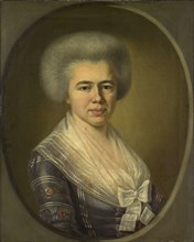 Portrait of Judith Thurneysen-Iselin, 1786, oil on canvas, 65.5 x 52.5 cm, Signed and dated right