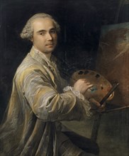 Self-portrait, 1760, oil on canvas, 98.3 x 82.4 cm, signed and dated lower right on the left leg of