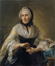 Portrait of an unknown lady with golden candy nouveau, 1759, oil on canvas, 98.3 x 81.9 cm, signed