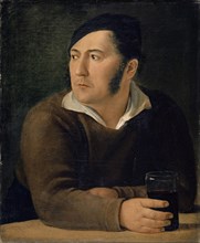 Portrait of the artist's brother, Leonhard Miville-Keller, c. 1824, oil on canvas, 60 x 49 cm,
