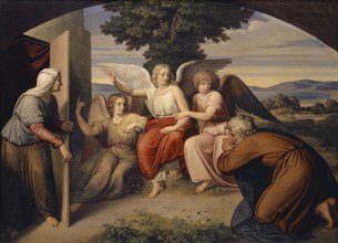The Angels of Abraham, c. 1830/1832, oil on canvas, 97.5 x 135 cm, unmarked, Bernhard von Neher,