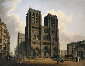 Notre-Dame of Paris, 1840, oil on canvas, 105.5 x 133.5 cm, signed and dated lower left: H. Satler