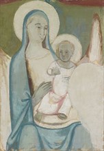 Mary with the Child, 1920, oil on canvas, 100 x 70 cm, unsigned, Albert Müller, Basel 1897–1926