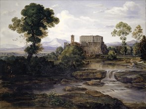 Southern Plain with Monastery, 1838, oil on canvas, 80.8 x 107 cm, not marked, Johann Heinrich