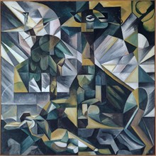 Destiny (dedicated to my first wife), 1918, oil on canvas, 150.5 x 150.5 cm, monogrammed and dated