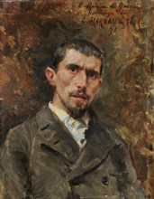 Portrait of William de Goumois, 1891, oil on canvas, 30 x 23.5 cm, Inscribed, signed and dated