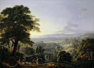 Italian Landscape, 1811, oil on canvas, 56 x 77 cm, Inscribed, signed and dated lower left: N 10. P