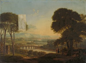 Italian landscape, oil on canvas, 58 x 78 cm, signed and dated lower left: P. Birman, 1811. ad., n.