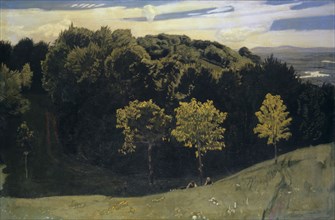 The Rhine near Basel (view of the Rhine plain), July 1900 (Riehen), oil on canvas, 96.5 x 146.5 cm,