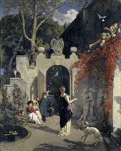 The Love Garden, 1887, oil on canvas, 103 x 82 cm, signed and dated lower left: E. STÜCKELBERG 1887