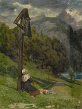 Aroleid, oil on canvas, 65.5 x 50 cm, monogrammed lower right: E ST., Ernst Stückelberg, Basel