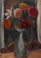 Bouquet foncé, 1919, oil on cardboard on plywood, 63 x 45 cm, signed lower right: Gust., De Smet,