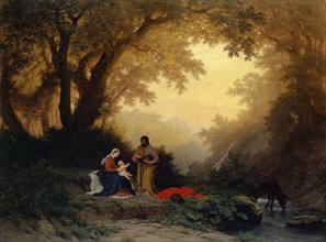 The Tranquility of the Holy Family on the Flight to Egypt, 1869, oil on canvas, 119 x 158.5 cm,