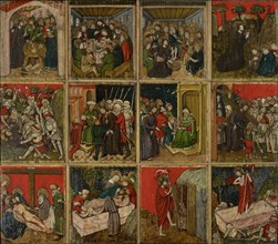 Twelve scenes from the Passion of Christ, 2nd quarter of the 15th century, mixed technique on fir