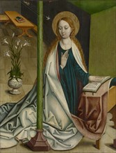 The Annunciation to Mary: Maria Annunziata, c. 1490, Mixed media on fir wood, 142 x 108.5 cm,