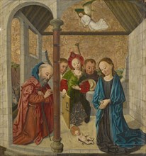 The Nativity, 1458, mixed media on spruce, 61.2 x 56.3 cm, unmarked, on the probably original frame