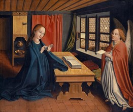 The Annunciation, c. 1450/60, mixed media on fir wood, 48 x 57 cm, unmarked, Jost Haller,