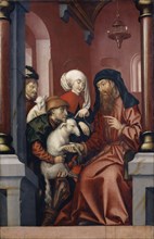 Joachim and Anna choose a sacrificial lamb, 1512, tempera on paneled softwood, 87.5 x 56.5 cm,