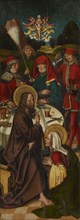 Christ in the house of Simon, c. 1495/1500, mixed technique on basswood, 156 x 57.1 cm, not marked,