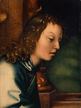 Annunciation Angel (Fragment), 1501, Mixed media on fir wood, 36.7 x 26.7 cm, Unmarked, Hans