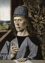 Portrait of an architect, c. 1480, mixed technique on basswood, 42.9-43.2 x 30.5-30.8 cm, unmarked,