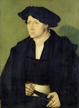 Portrait of a man in black clothes, 1528, oil on coniferous wood, 58.5 x 44.5 cm, Not specified,