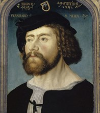 Portrait of the Basler Junkers Bernhard Meyer zum Pfeil, 1513, mixed technique on basswood, 40.5 x
