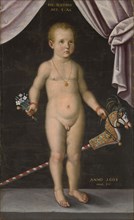 Portrait of the three-year-old Felix Platter II., 1608, oil on canvas, 108.5 x 67 cm, inscribed